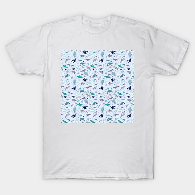 Ocean in Blue T-Shirt by nemki